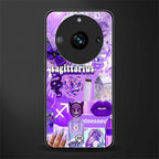 sagittarius aesthetic collage back phone cover | glass case for realme 11 pro 5g