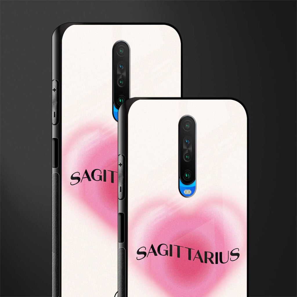 sagittarius minimalistic glass case for poco x2 image-2