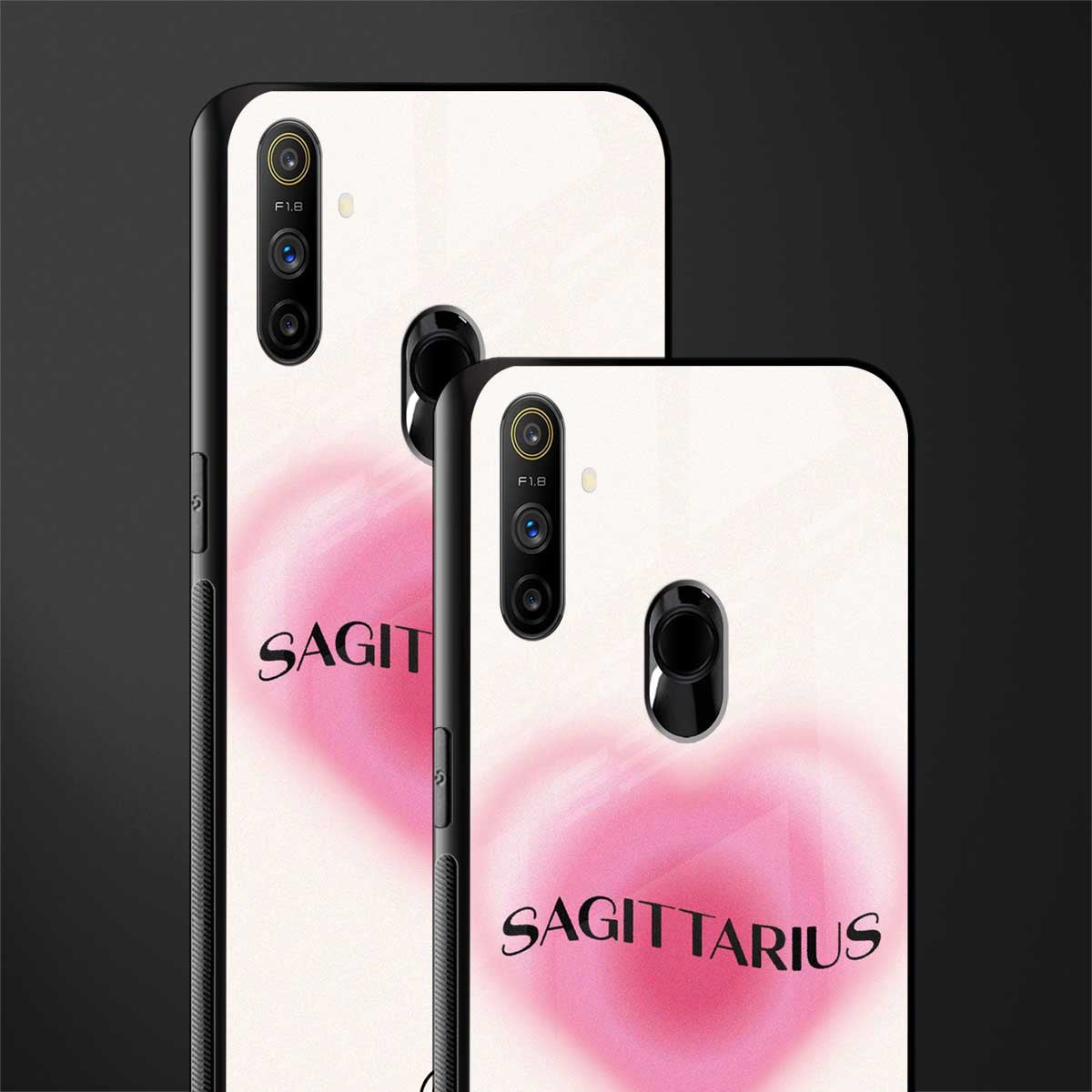 sagittarius minimalistic glass case for realme narzo 20a image-2