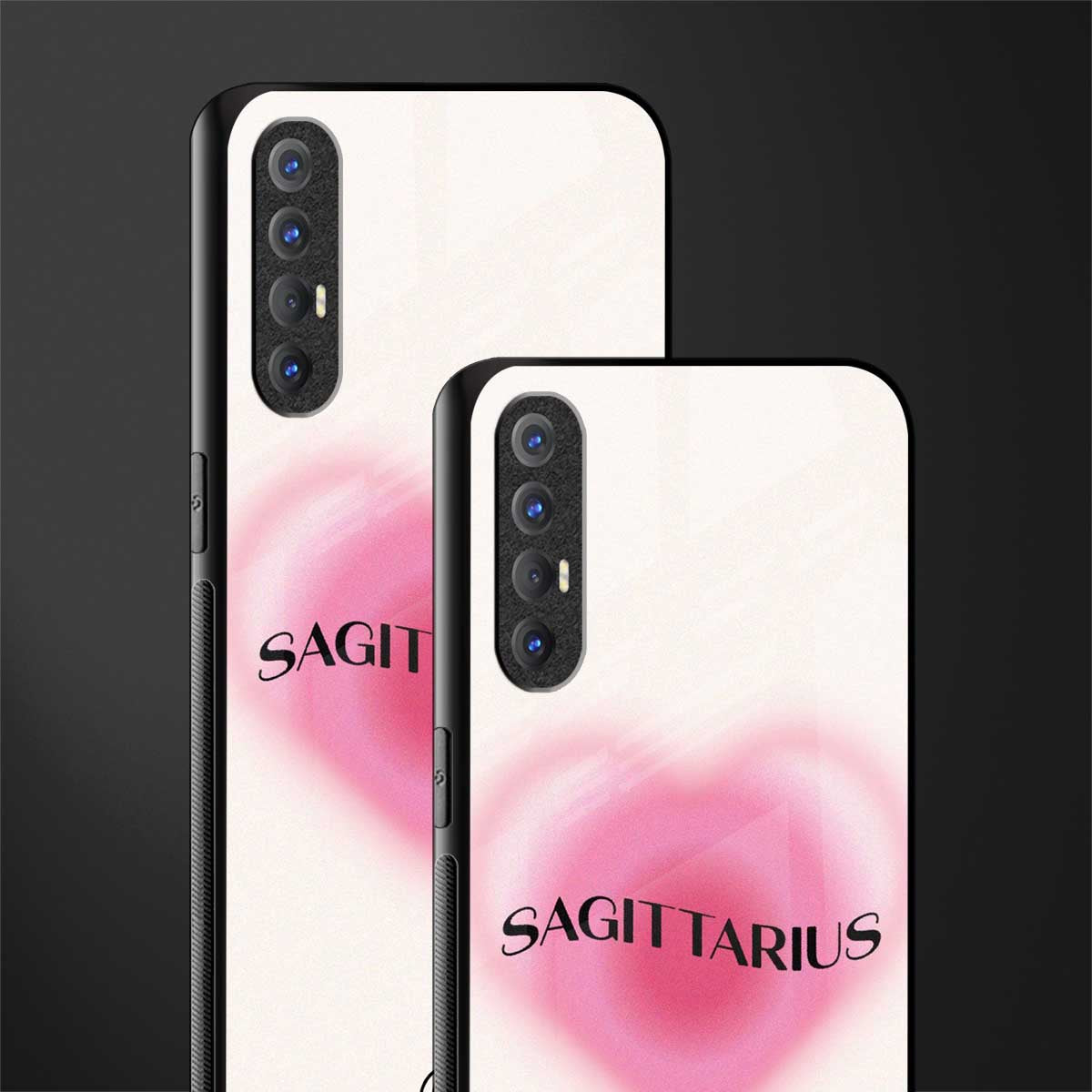 sagittarius minimalistic glass case for oppo reno 3 pro image-2