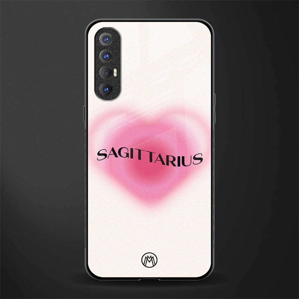 sagittarius minimalistic glass case for oppo reno 3 pro image