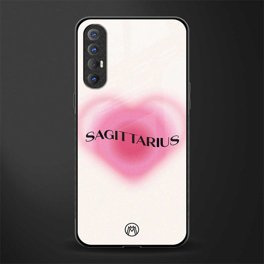 sagittarius minimalistic glass case for oppo reno 3 pro image