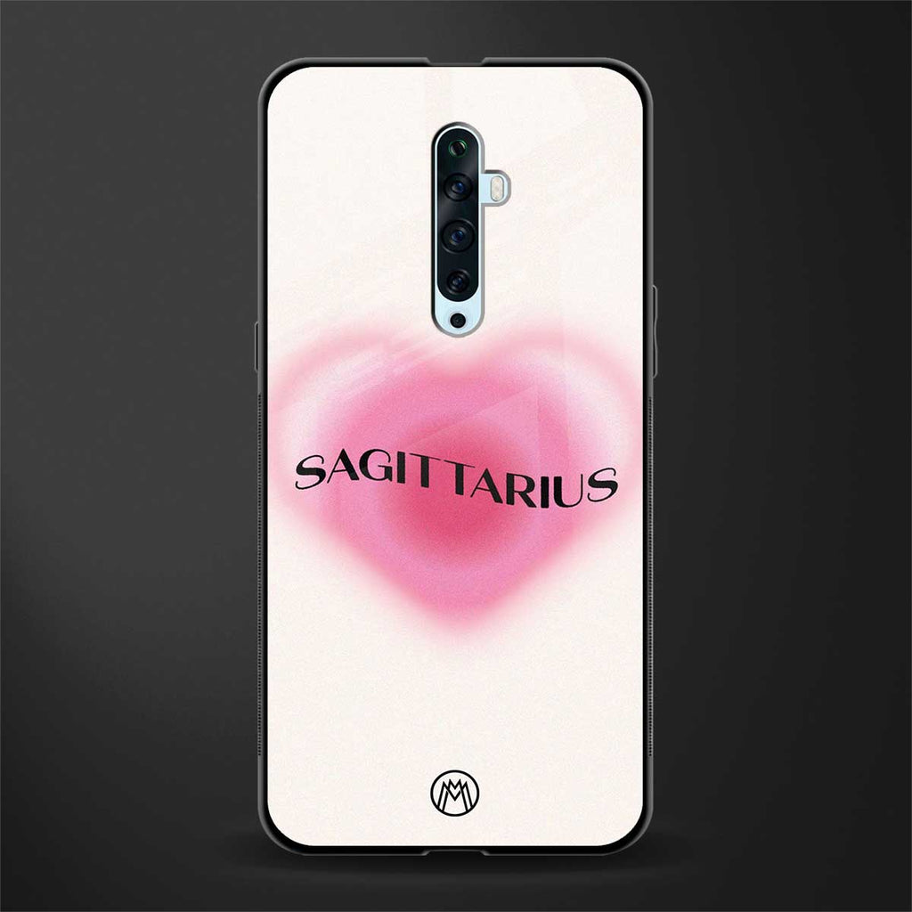 sagittarius minimalistic glass case for oppo reno 2z image