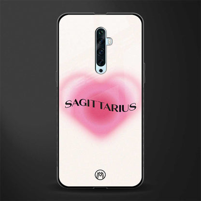 sagittarius minimalistic glass case for oppo reno 2f image