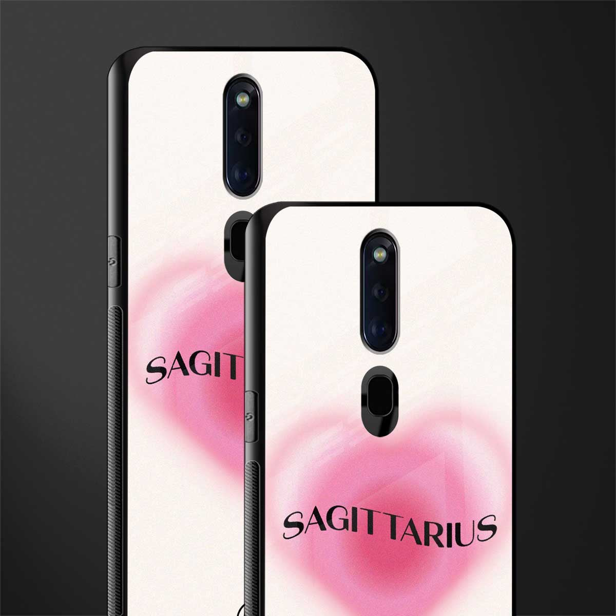 sagittarius minimalistic glass case for oppo f11 pro image-2