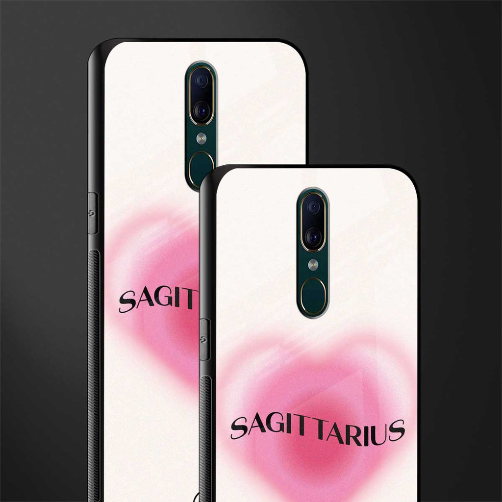 sagittarius minimalistic glass case for oppo f11 image-2