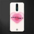 sagittarius minimalistic glass case for oppo a9 image