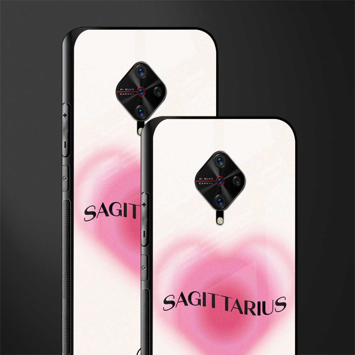 sagittarius minimalistic glass case for vivo s1 pro image-2