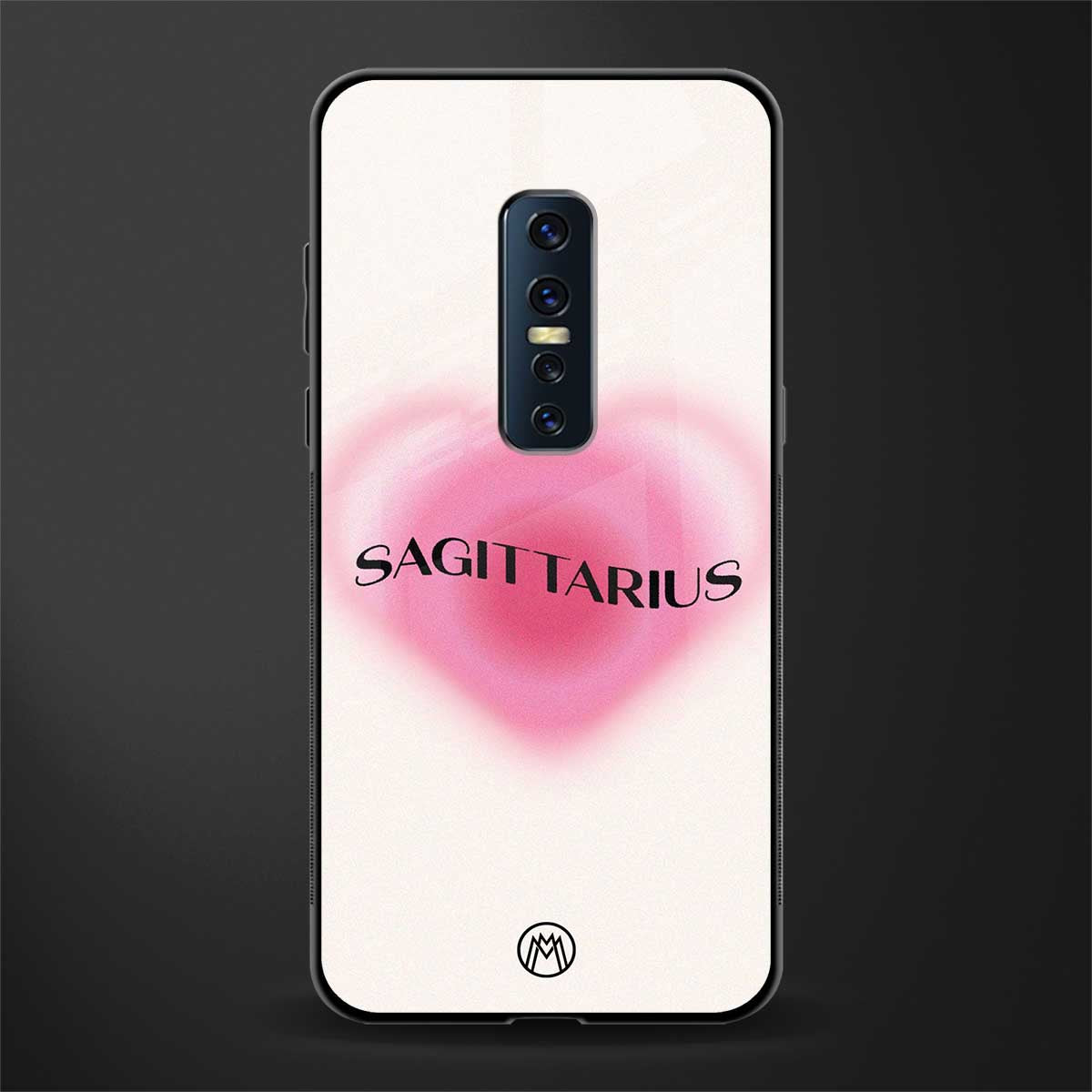 sagittarius minimalistic glass case for vivo v17 pro image
