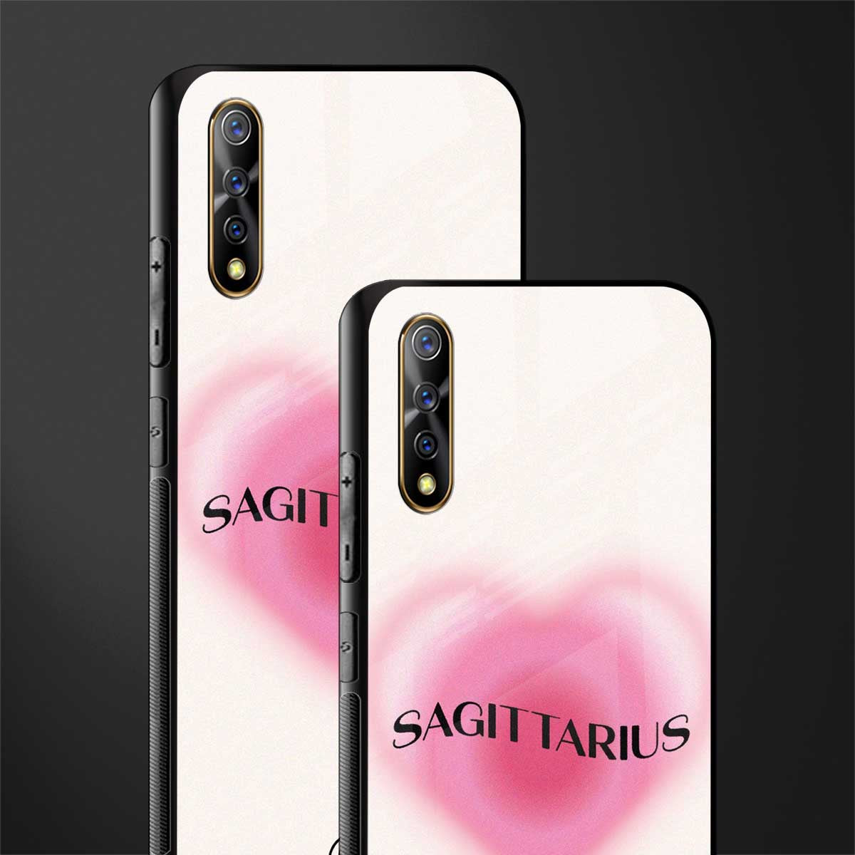 sagittarius minimalistic glass case for vivo z1x image-2