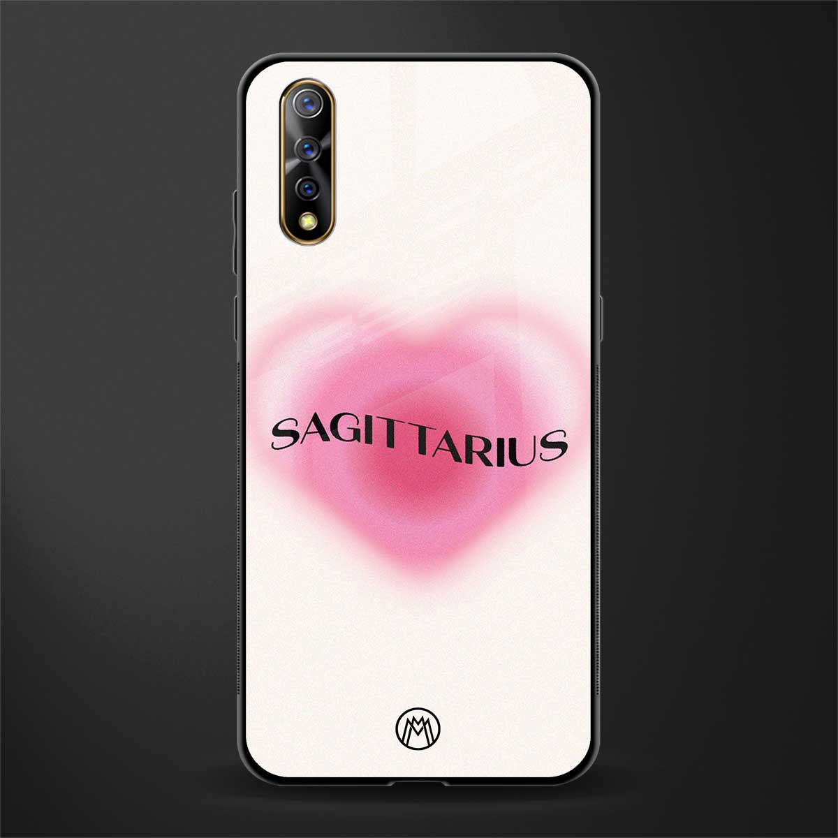 sagittarius minimalistic glass case for vivo z1x image