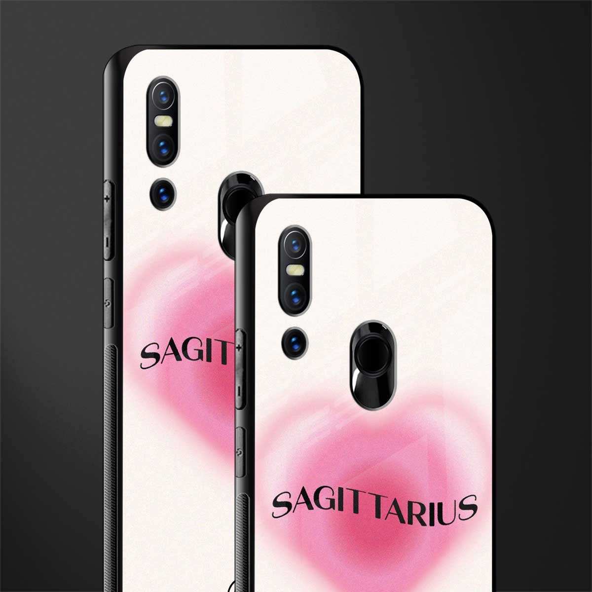 sagittarius minimalistic glass case for vivo v15 image-2