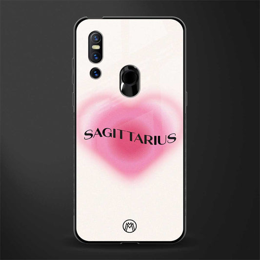 sagittarius minimalistic glass case for vivo v15 image