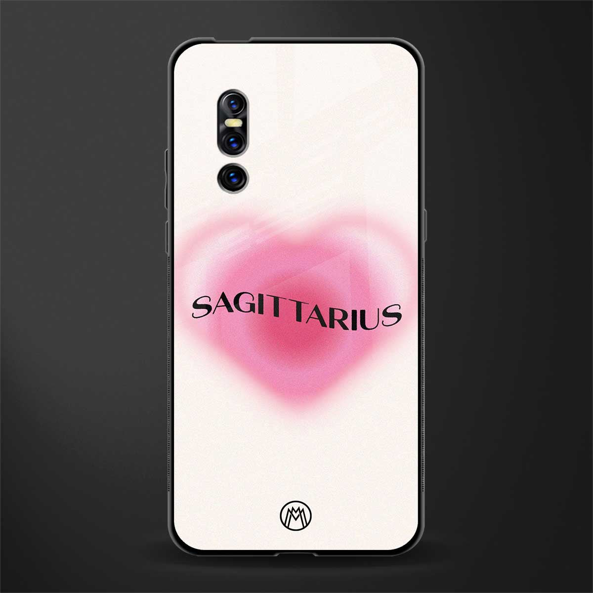 sagittarius minimalistic glass case for vivo v15 pro image