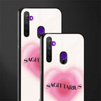 sagittarius minimalistic glass case for realme 5i image-2