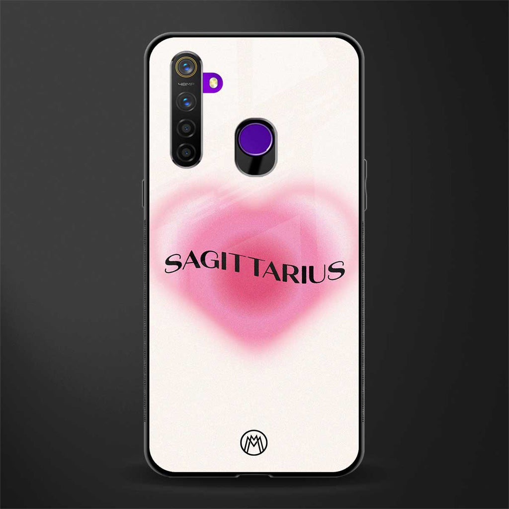 sagittarius minimalistic glass case for realme 5 pro image