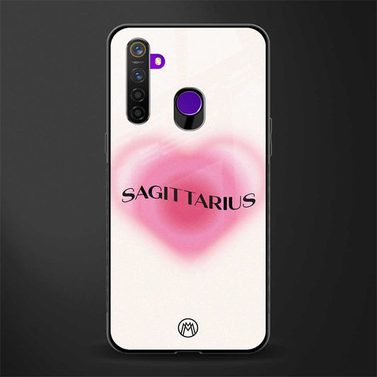 sagittarius minimalistic glass case for realme 5s image