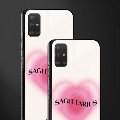 sagittarius minimalistic glass case for samsung galaxy a51 image-2
