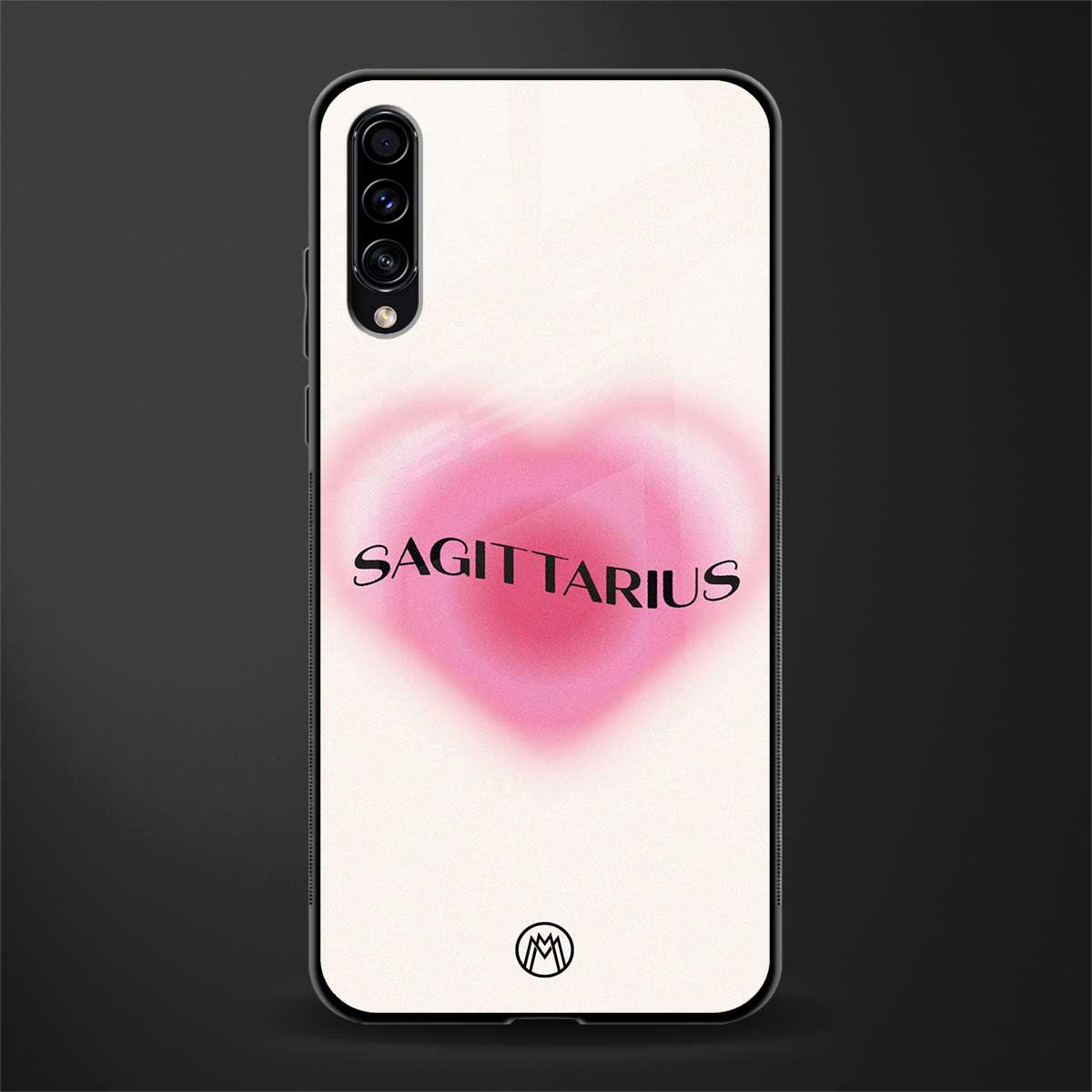 sagittarius minimalistic glass case for samsung galaxy a30s image