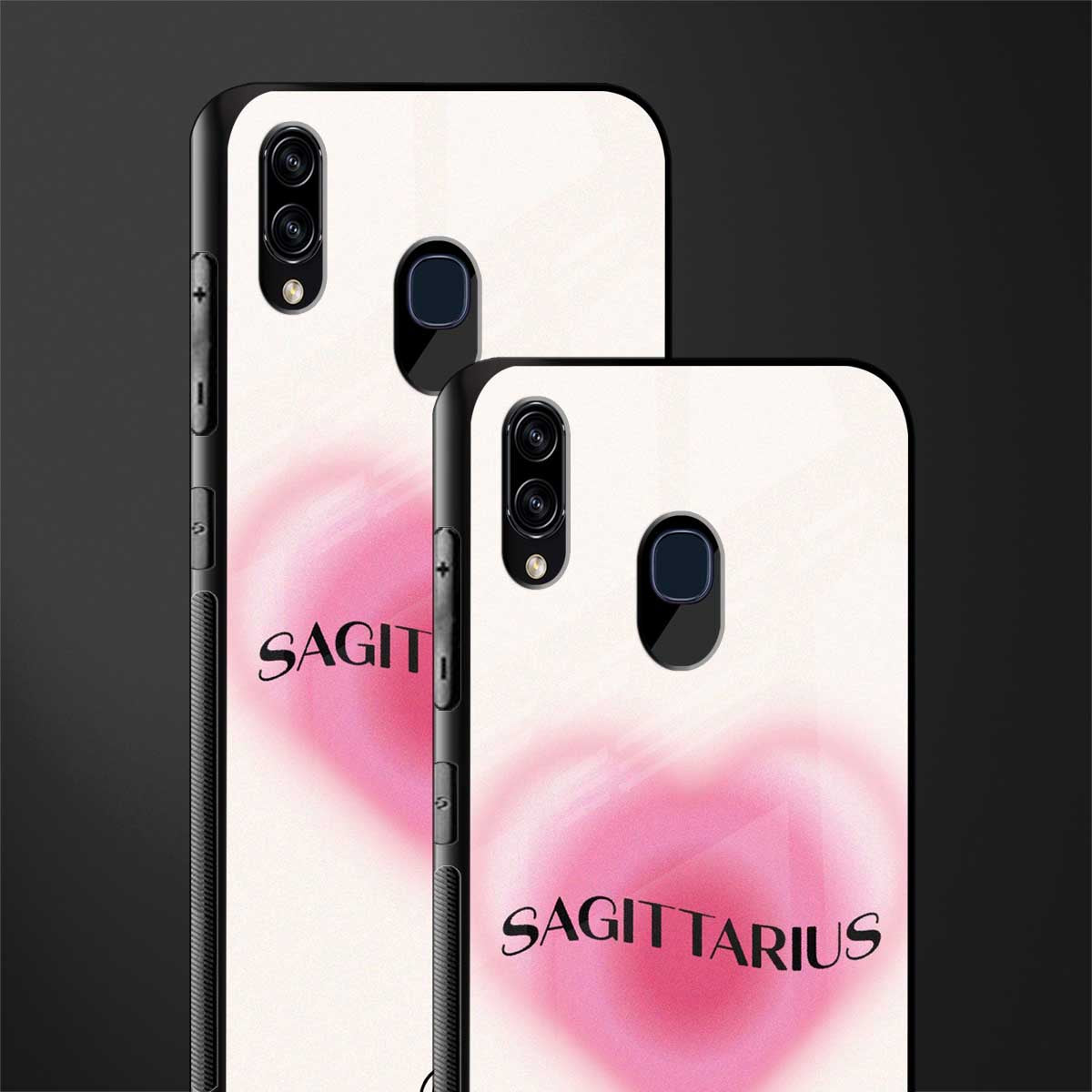 sagittarius minimalistic glass case for samsung galaxy a30 image-2