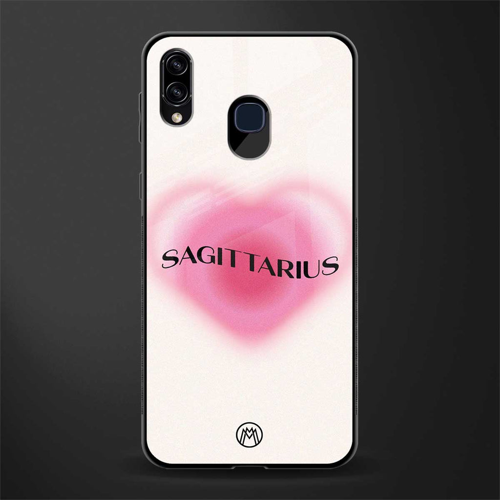 sagittarius minimalistic glass case for samsung galaxy m10s image