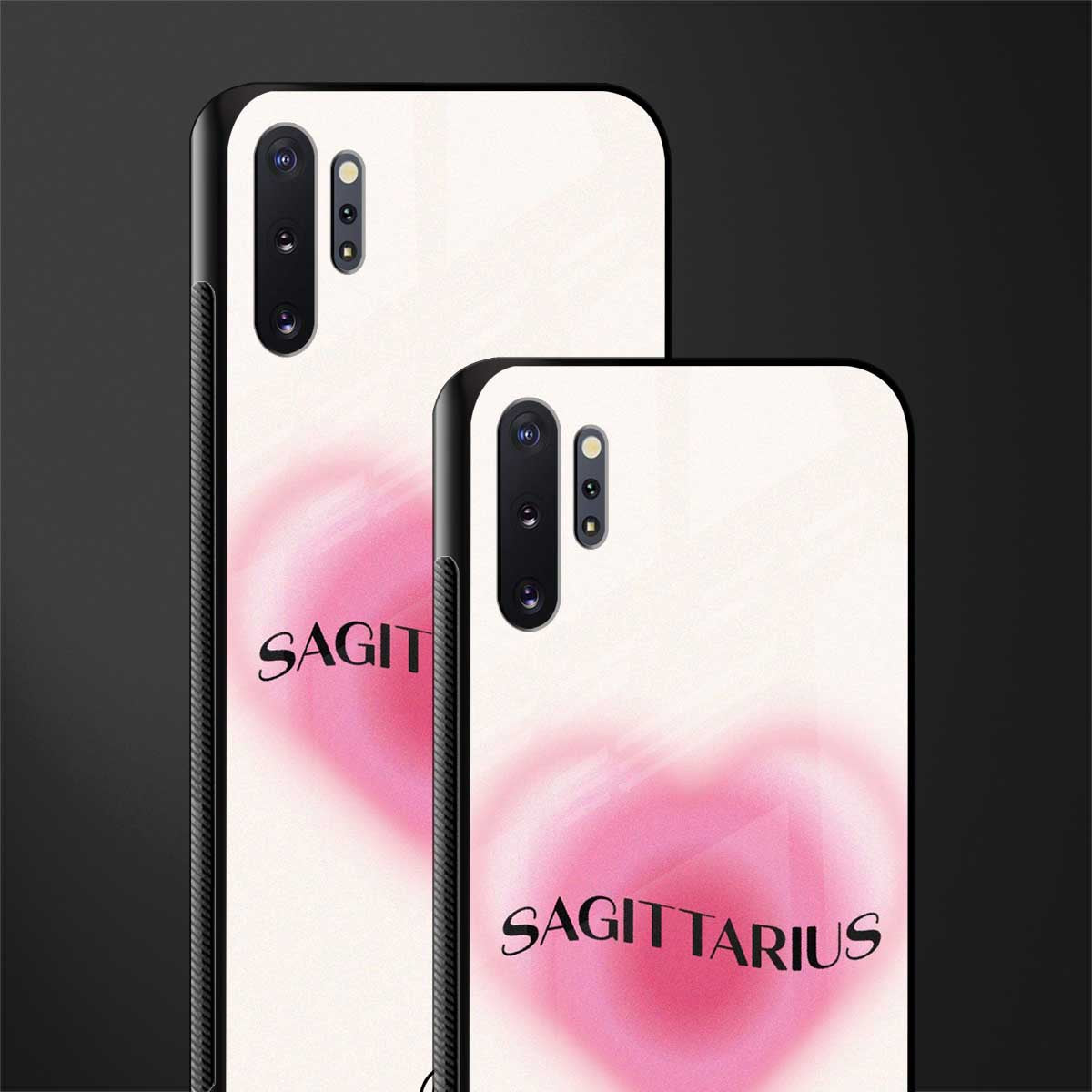 sagittarius minimalistic glass case for samsung galaxy note 10 plus image-2