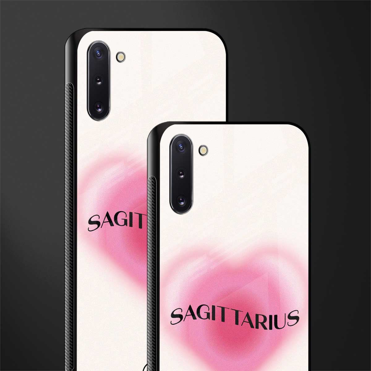 sagittarius minimalistic glass case for samsung galaxy note 10 image-2