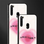 sagittarius minimalistic glass case for redmi note 8 image-2