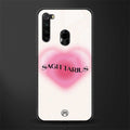 sagittarius minimalistic glass case for redmi note 8 image