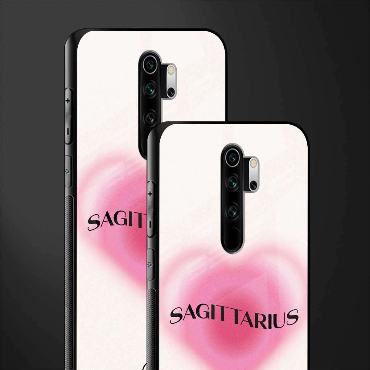 sagittarius minimalistic glass case for redmi note 8 pro image-2