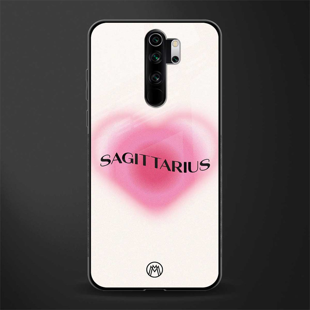 sagittarius minimalistic glass case for redmi note 8 pro image