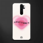 sagittarius minimalistic glass case for redmi note 8 pro image