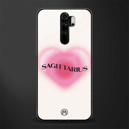 sagittarius minimalistic glass case for redmi note 8 pro image