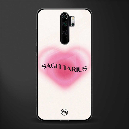 sagittarius minimalistic glass case for redmi note 8 pro image