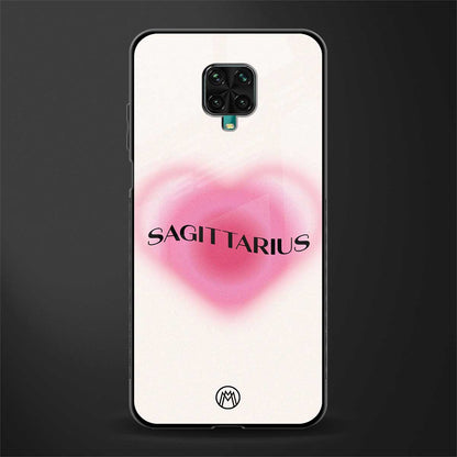 sagittarius minimalistic glass case for redmi note 9 pro max image