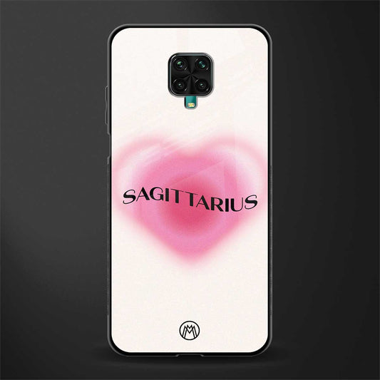 sagittarius minimalistic glass case for redmi note 9 pro max image