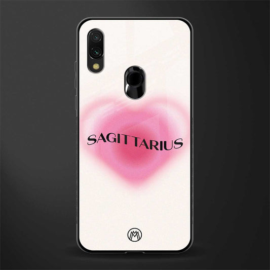 sagittarius minimalistic glass case for redmi 7redmi y3 image