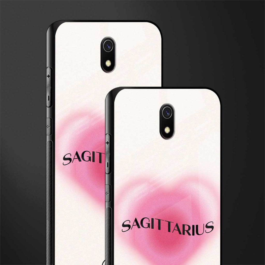 sagittarius minimalistic glass case for redmi 8a image-2