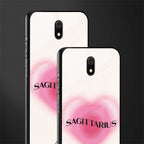 sagittarius minimalistic glass case for redmi 8a image-2