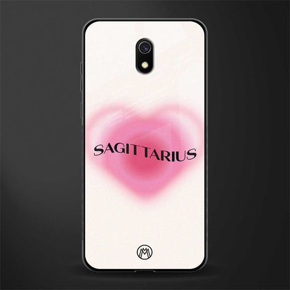 sagittarius minimalistic glass case for redmi 8a image