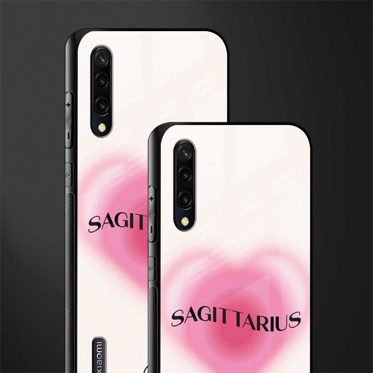 sagittarius minimalistic glass case for mi a3 redmi a3 image-2