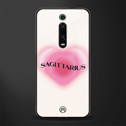 sagittarius minimalistic glass case for redmi k20 image