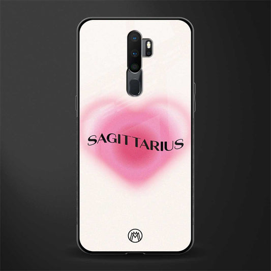 sagittarius minimalistic glass case for oppo a9 2020 image