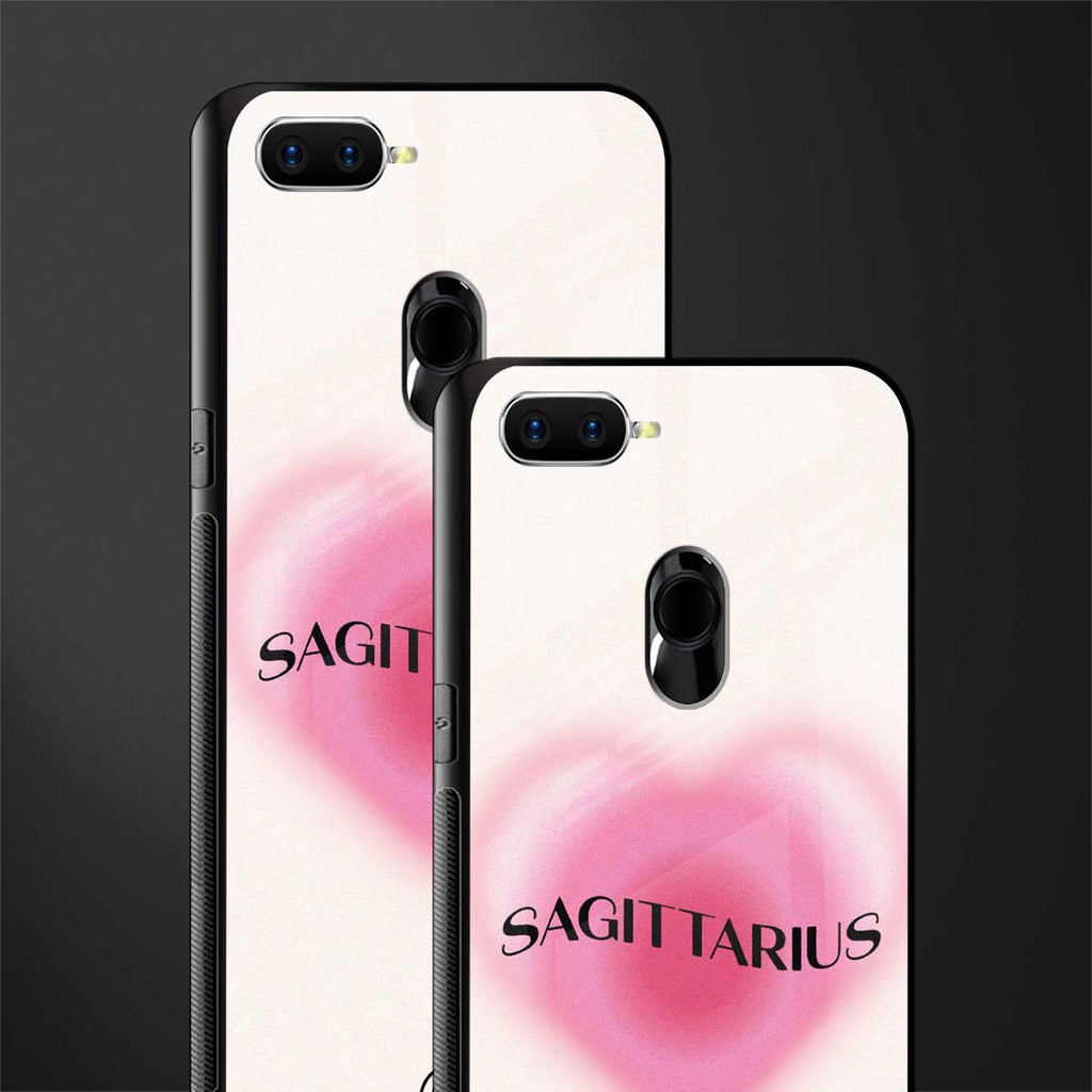 sagittarius minimalistic glass case for oppo a7 image-2