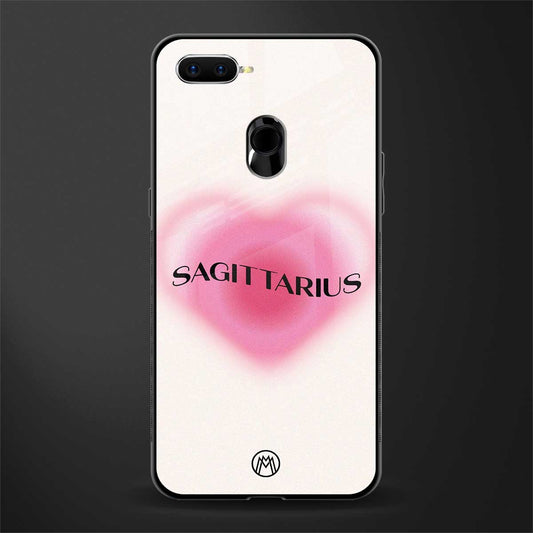 sagittarius minimalistic glass case for oppo a5s image