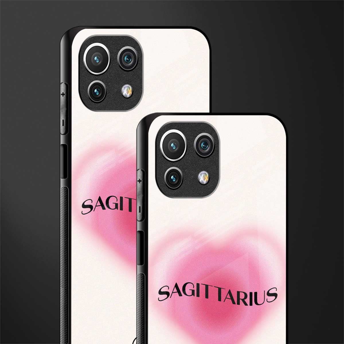 sagittarius minimalistic glass case for mi 11 lite image-2