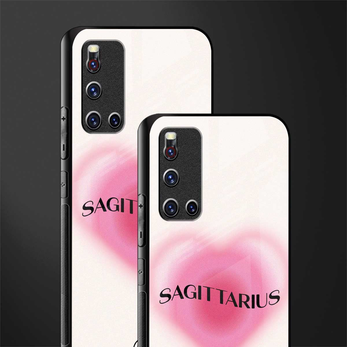 sagittarius minimalistic glass case for vivo v19 image-2