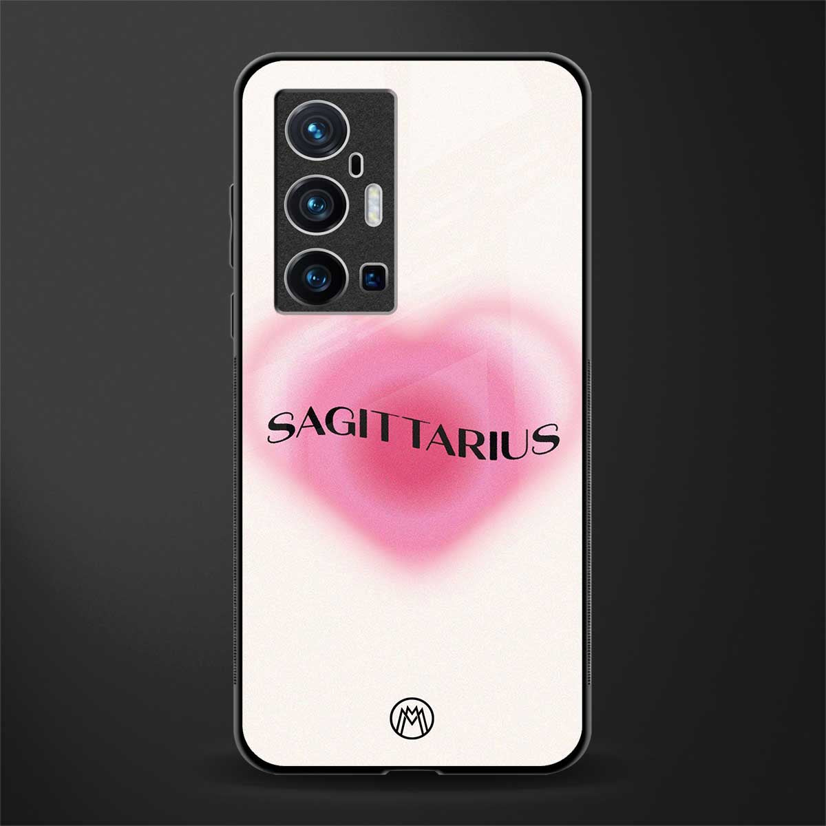 sagittarius minimalistic glass case for vivo x70 pro plus image