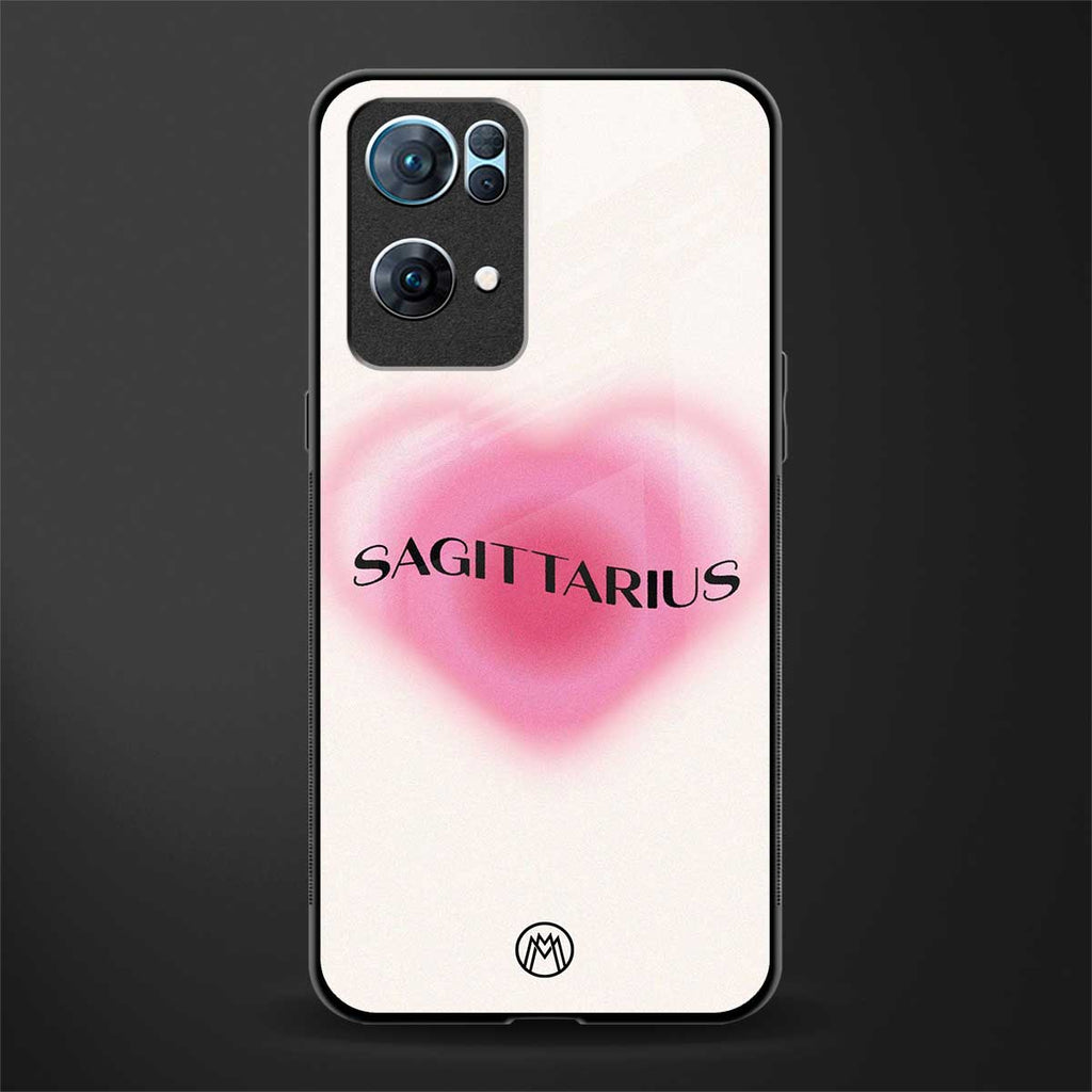 sagittarius minimalistic glass case for oppo reno7 pro 5g image