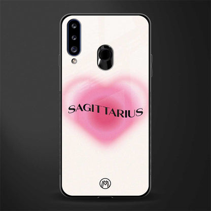 sagittarius minimalistic glass case for samsung galaxy a20s image